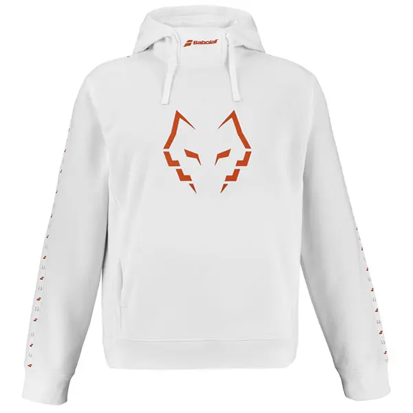 SUDADERA JUAN LEBRON CON CAPUCHA BLANCO 2026