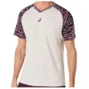 CAMISETA COURT SS TOP MANGA CORTA BEIG-GRANATE