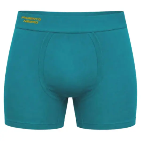 BOXER LEO LISO AZUL