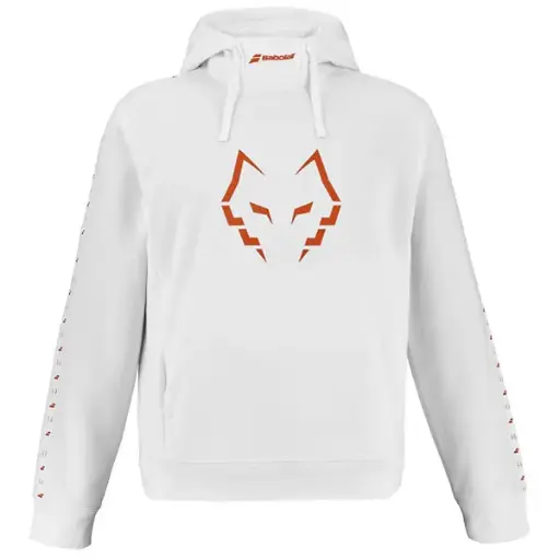 SUDADERA JUAN LEBRON CON CAPUCHA BLANCO 2026