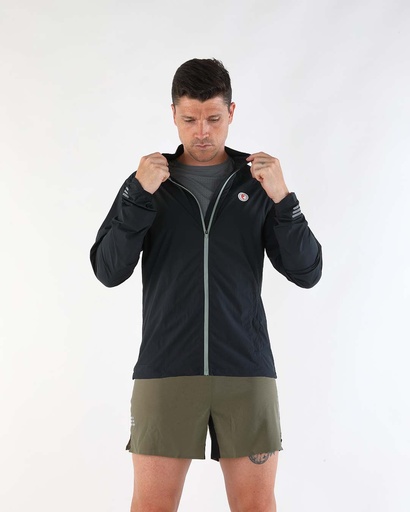 CORTAVIENTO TÉCNICO UNISEX NEGRO-GRIS