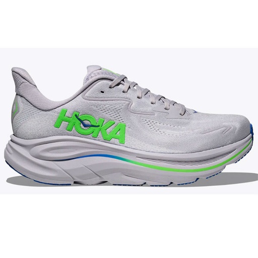 ZAPATILLAS CLIFTON 10 GRIS-VERDE NEON