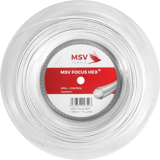 [44849] BOBINA 123/16 FOCUS HEX 200 METROS BLANCO