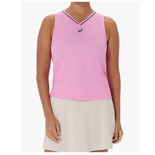 CAMISETA COURT SLEEVELESS SIN MANGAS ROSA 