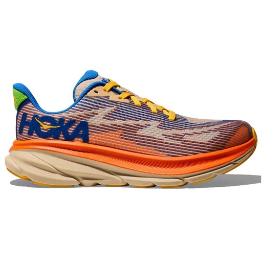 ZAPATILLAS CLIFTON 9 AZUL-AMARILLO-NARANJA